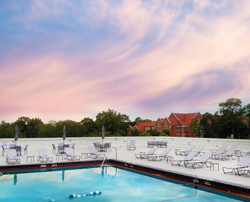 Rooftop Pool Accessible via 3rd Floor